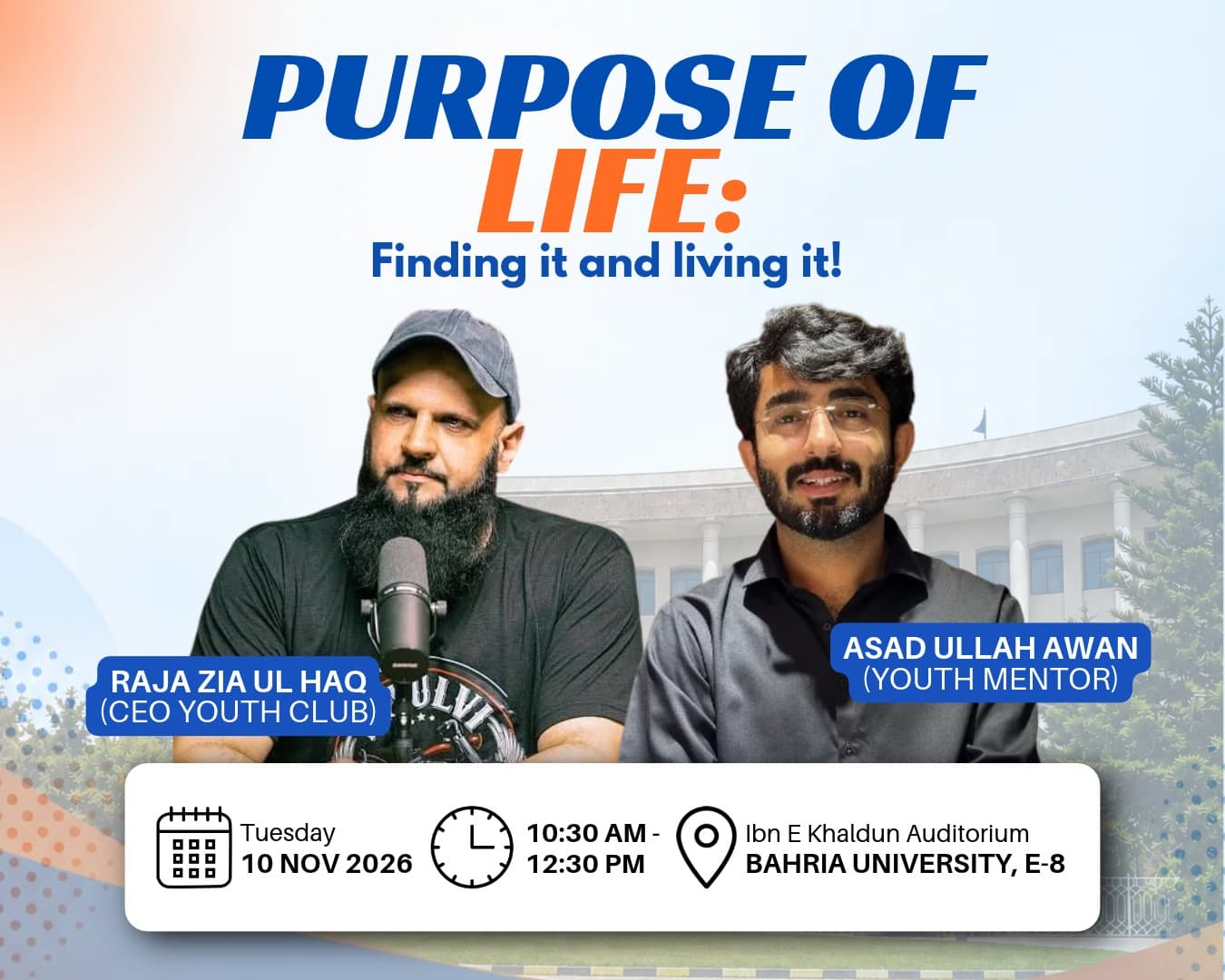 Purpose of Life: Finding It and Living It session poster